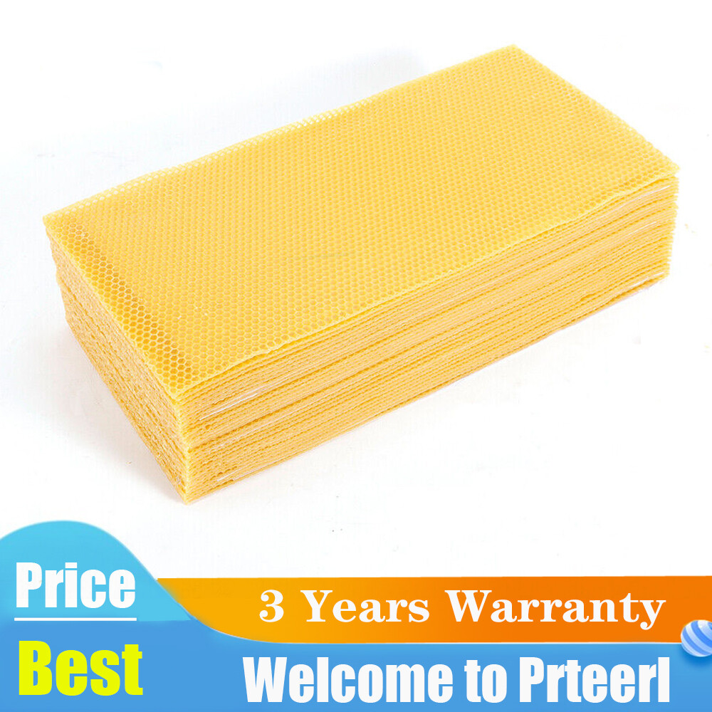 DENFER 30 Pièces Honeycomb Foundation Beewax Honey Bee Hive - Foto 3