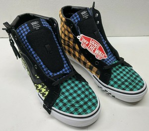multi plaid vans