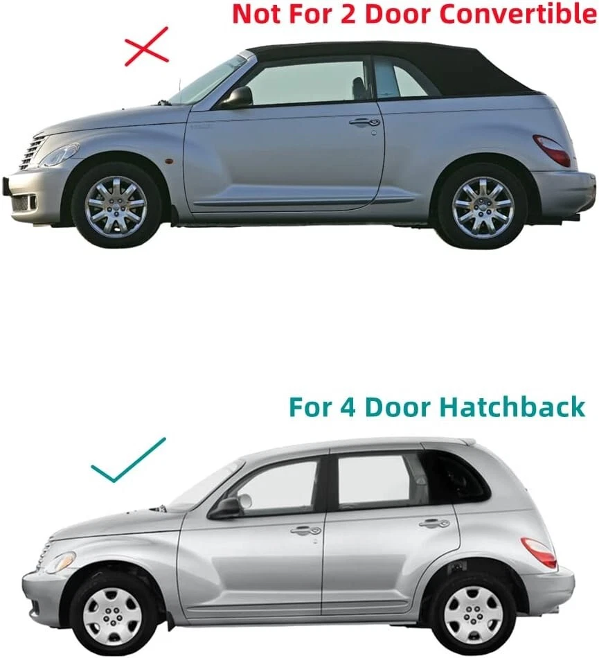 Vidrio de ventana de puerta delantera izquierda/conductor original para Chrysler PT Cruiser 2001-2010 4 puertas Foto 3 de 3