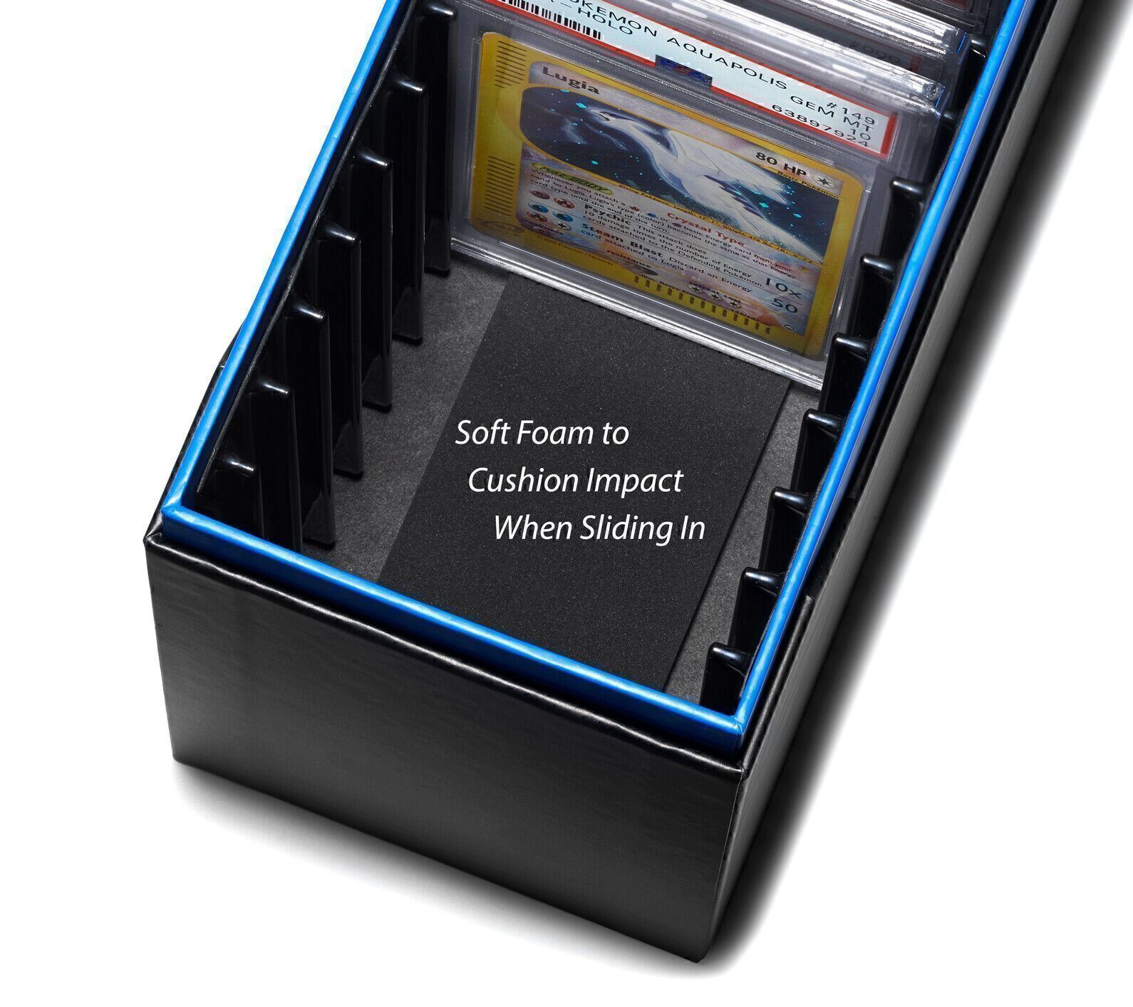 PSA-BGS-CGC Storage Case w/ Slots Option | Graded Card Slab Box Holder ...
