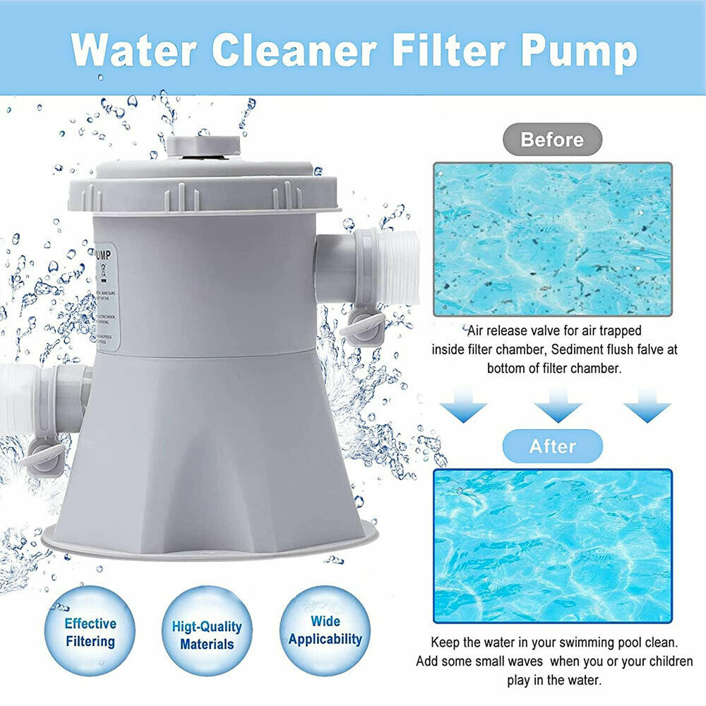 Electric Pump Swimming Pool Water Cleaner Filter Pump Air Filter Pump