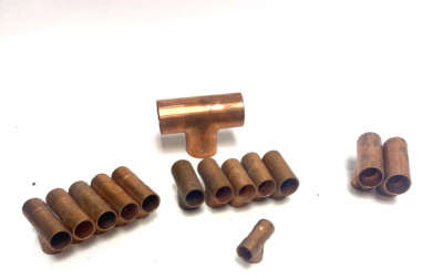 NIBCO COPPER TEE VARIOUS SIZES SEE DESCRIPTION FOR SIZES IN THIS LOT.
