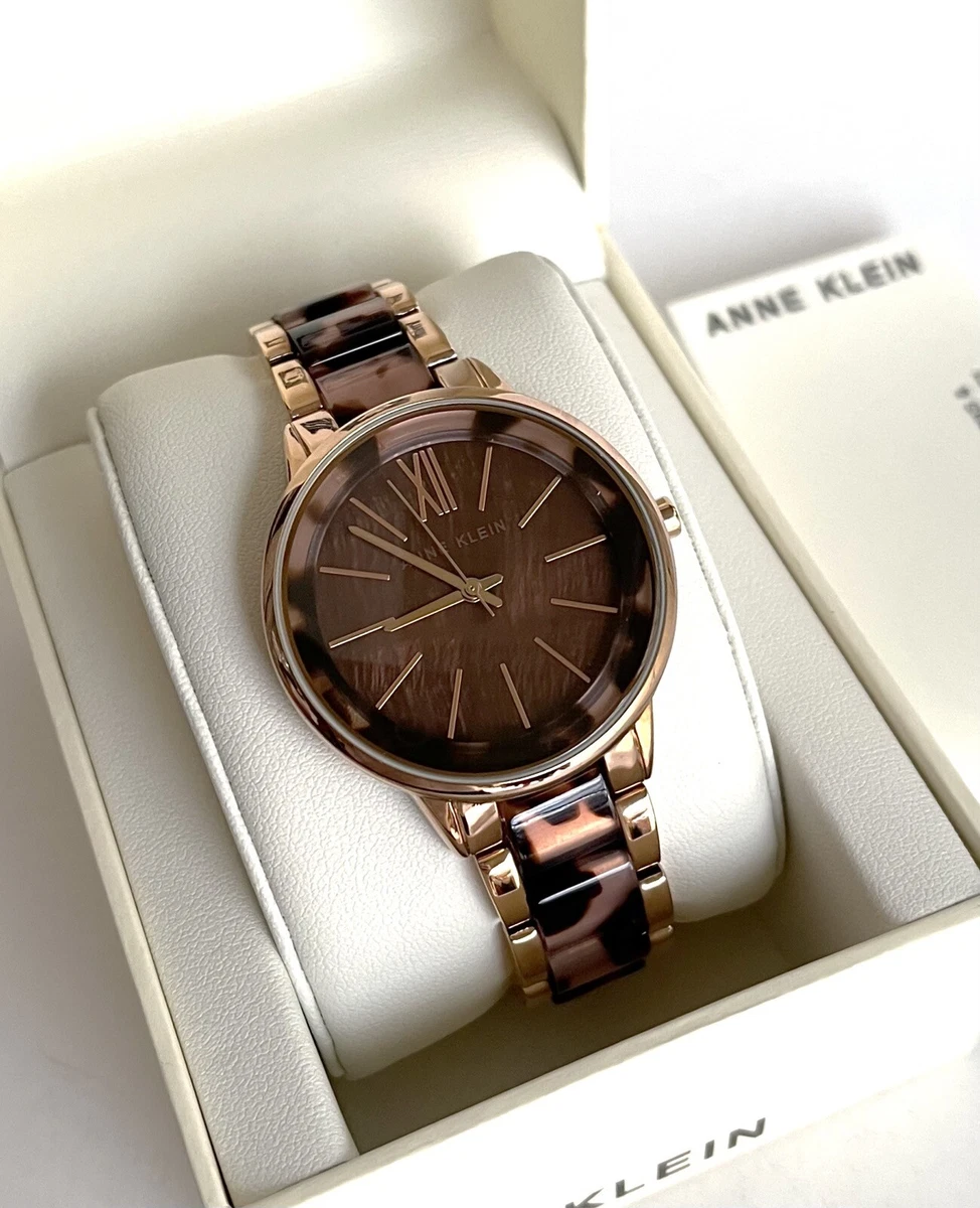 Anne klein tortoise best sale watch