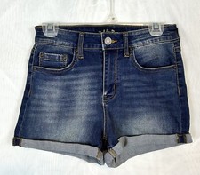 Women  s Indigo Rein Curvy Stretch Cuffed Jean Shorts / Size small