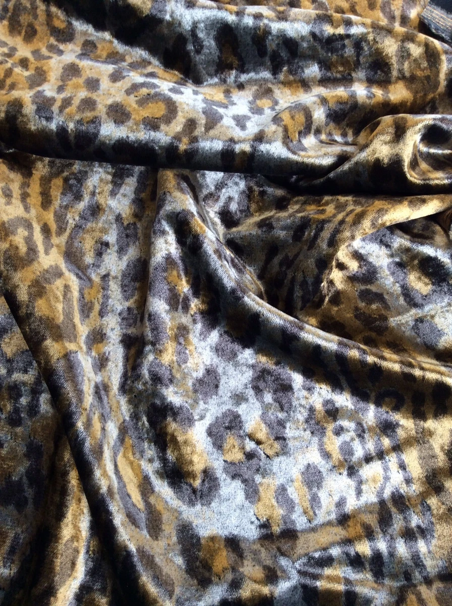 Animal Print Double Velvet Remnant
