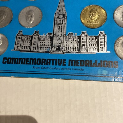 Set of 15 Commemorative Tokens Prime Ministers of Canada 1867-1970