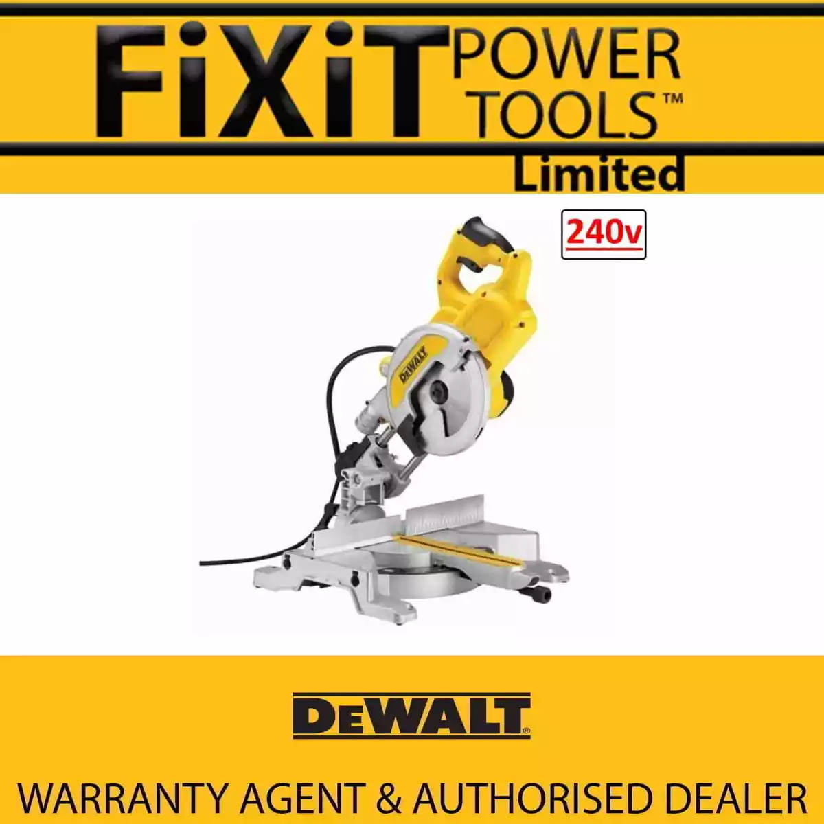 DeWALT DWS777 216MM Single Bevel Sliding Electric XPS Compound