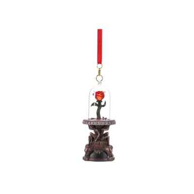 Verzauberte Rose beleuchtet lebendige Magie Skizzenbuch Ornament, Die Schöne und das Biest