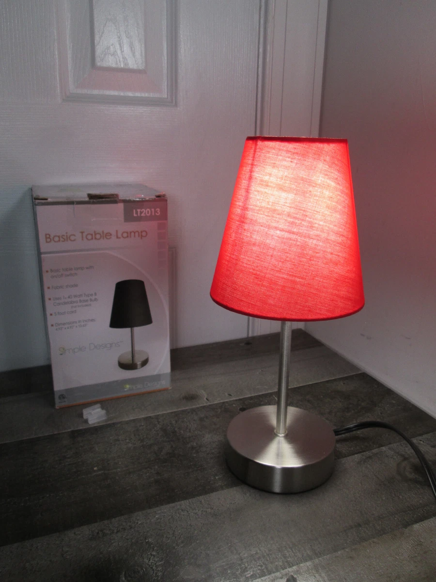 Table lamp on sale with red shade