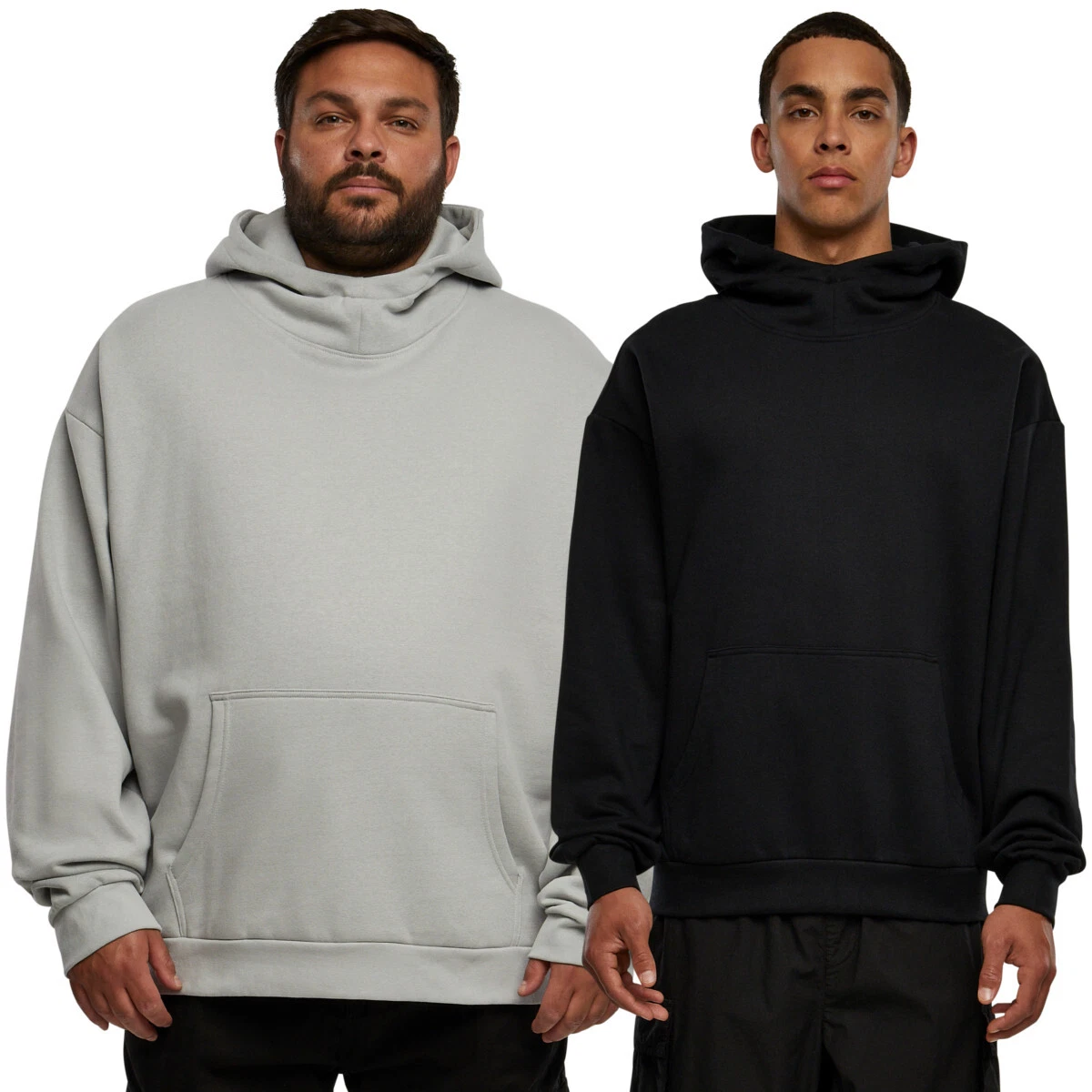 Urban Classics Hoody/Hooded Hoodie High Neck Oversized Mens Fleece