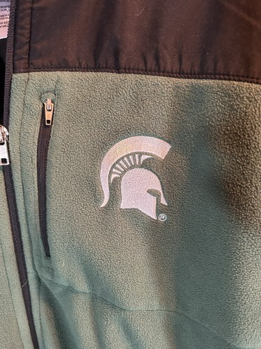 Giacca Michigan State Spartans Campus Den Poliestere Media M Verde Nero - Foto 2 di 10