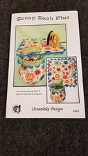SCRAP SACK PLUS Quilted /w Pocket Pattern /w Pad & Pincushion UNCUT U.S.A.