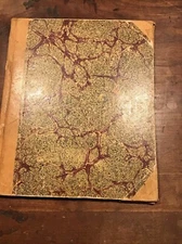 1918 1933 Child Handwritten Diary Groton VT Scrapbook With News & Drawing