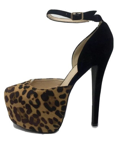 leopard platform pumps