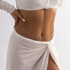 Waist Chain Gold Silver Bikini Belly Body Waist Chain Necklace 
