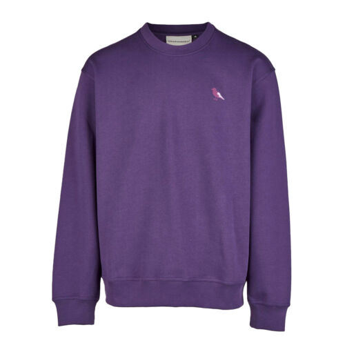 Sweat-shirt Cleptomanicx Embro Gull Mono (raisin gothique) - Photo 1/2