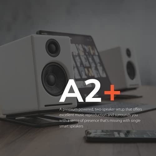 Haut-parleur sans fil Bluetooth Audioengine A2+ Plus | haut-parleurs d'écran de bureau | Accueil - Photo 9/9