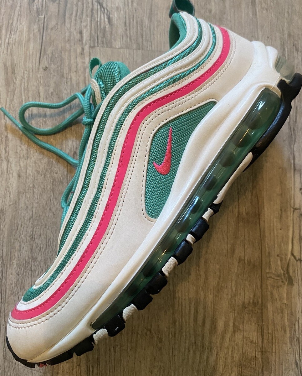 Nike Air Max 97 South Beach white pink green 7Y 🔥 | eBay