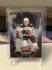 Leo Carlsson 2024 Upper Deck National Hockey Card Day Victory Rookie Black #V-15