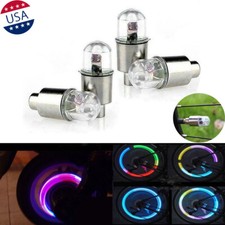 4x Rgb Led Tyre Tire Air Valve Cap Light Car Bike Wheel Stem Cap Light Lamp Bulb 4x Rgb Led Tyre Tire Air Valve Cap Light Car Bike Wheel Stem Cap Light Lamp Bulb