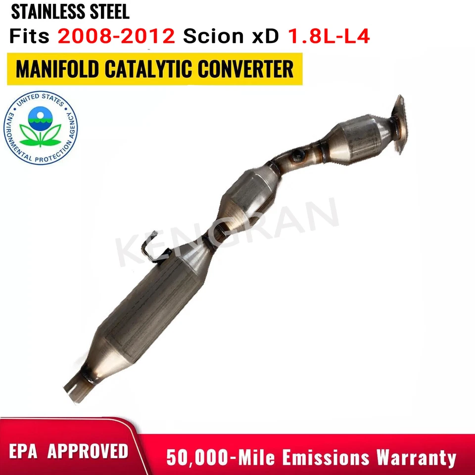 Convertidor catalítico-convertidor de escape de ajuste directo se adapta a 08-12 Scion xD 1,8 L-L4 Foto 2 de 4
