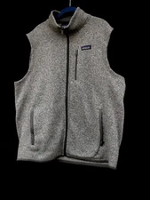 Patagonia Worn Wear Stonewash Gray Fleece Vest~Mens' XL~Toasty Gem~EUC!!