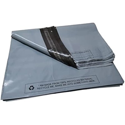 MSDS-SOLUTIONZ 100er-Packung grau Versand Poly Post selbstklebende Beutel 17 Zoll x 22 Zoll Größe