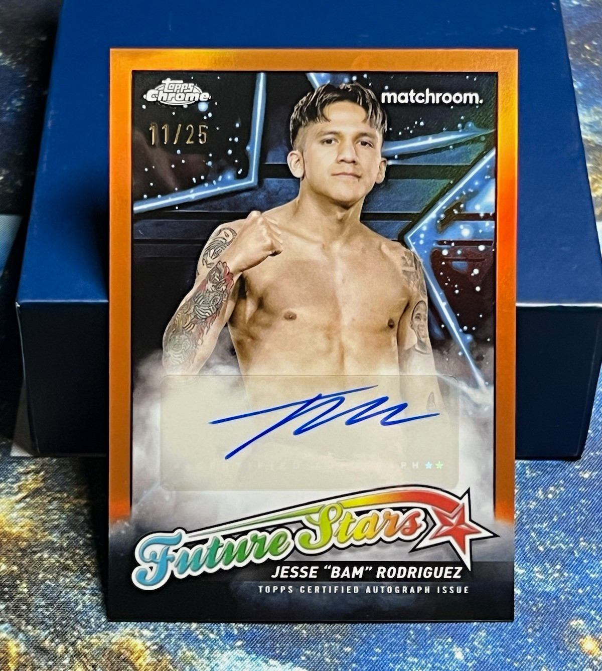 Topps 2024 Chrome Boxing Future Stars Auto Jesse "Bam" Rodriguez FSA-JR 11/25
