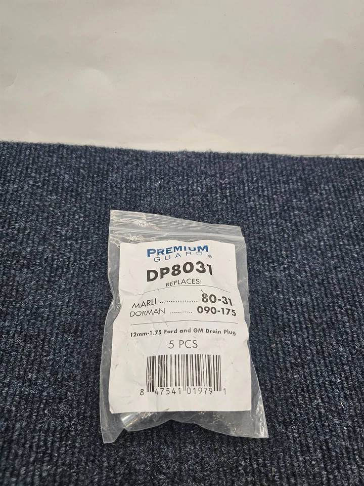 (5 PIEZAS) Premium Guard DP8031 tapón de drenaje de cárter de aceite para Ford Maverick 2024 Foto 2 de 4
