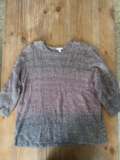 JJill Pure Jill Sweater Size Medium Excellent Condition Gray/purple