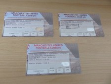 Manchester United v Tottenham Hotspur 1995-1996 Premier League Ticket x 3