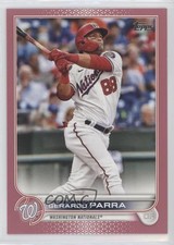 2022 Topps Series 2 Mother's Day Hot Pink 9/50 Gerardo Parra #583 0m0x