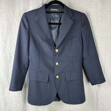 Polo Ralph Lauren Kids 14 Navy Classic Blazer Vintage USA Union Preppy Academia