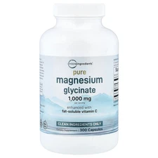 Pure Magnesium Glycinate, 300 Capsules