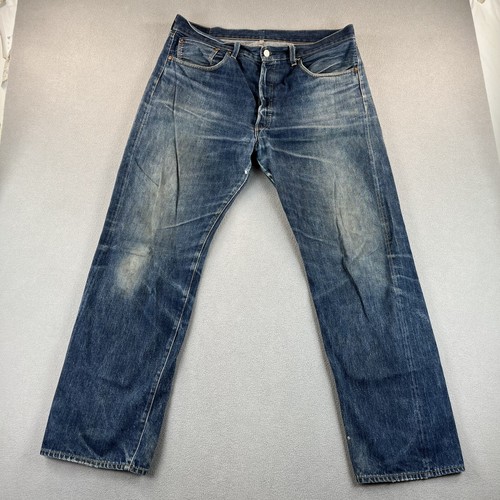 Jeans Levis 501XX para Hombres 38x34 Ribete Grande E LVC Hecho en EE. UU. Botón Recto Mosca - Imagen 3 de 22