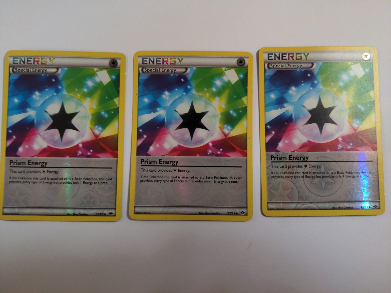 Pokemon TCG Prism Energy 93/99 Next Destinies Reverse Holo (x3, NM)