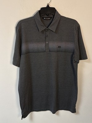 Travis Mathew Horchata Golf Polo Grey Heather Large