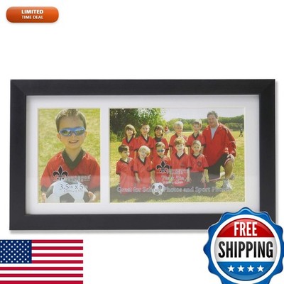 Lawrence Frames Class Team Picture Two Opening Frame Black 7x5 & 3.5x5