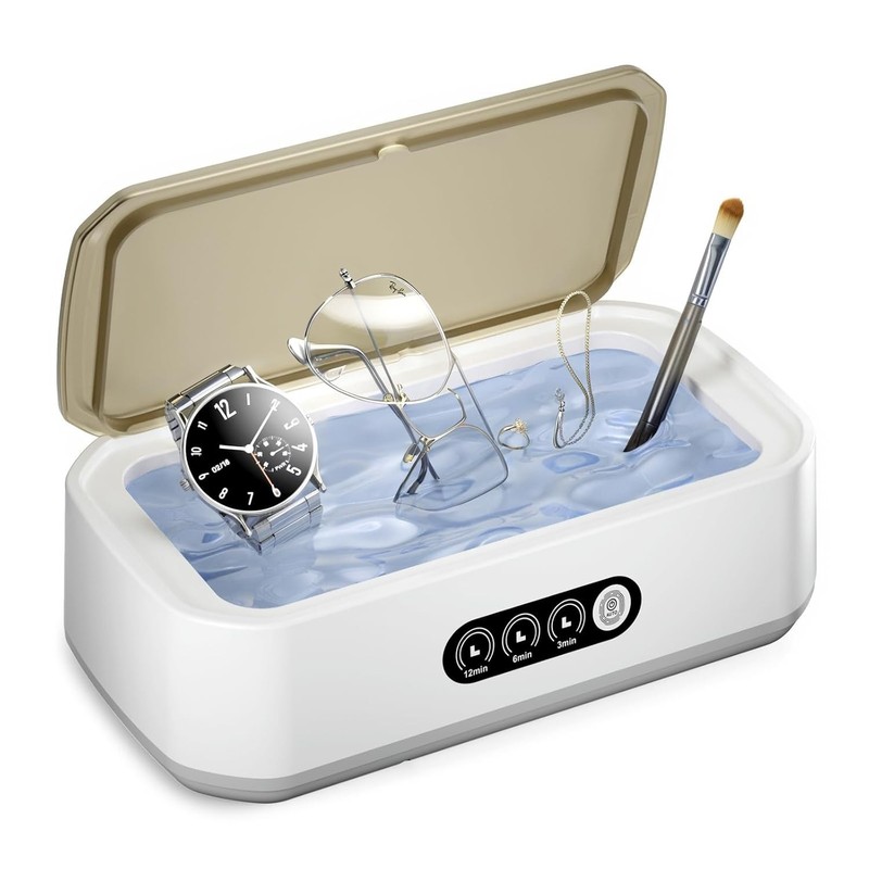 Jewelry Cleaner Deep Cleaning Machine -50KHz Ultrasonic Retainer Clener