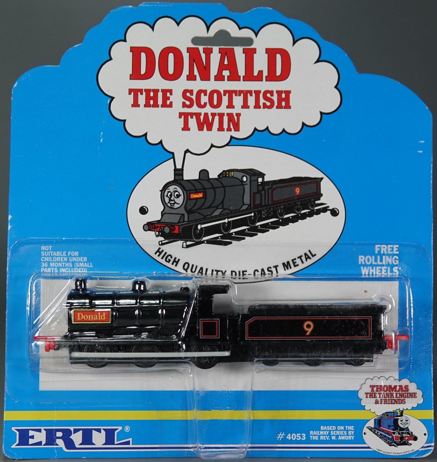 ERTL DONALD Card 9 for Thomas the Tank Engine & Friends Diecast Metal 4053
