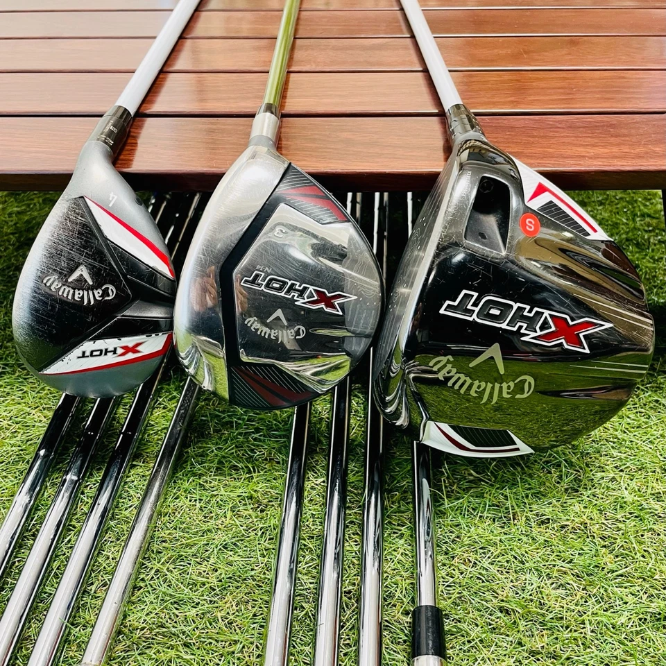 Callaway Fullset Xhot 1w 3w 4hy X22Tour Irons 5-9P 11Pics RH S Flex Golf Clubs - Image 3 of 4