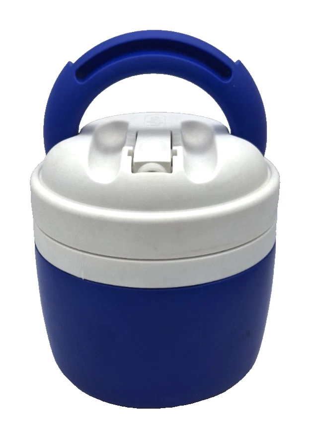 Vintage 1998 Igloo Elite Blue Half Gallon 2 Quart Water Cooler Jug Clean