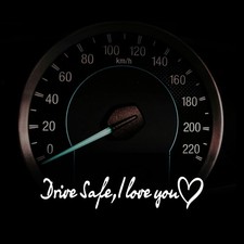 Drive Safe I Love You Car Mirror Decal, Rearview, Window, Gift for Her  Him