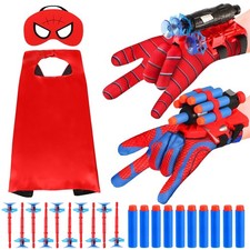 Hero Spider Web Shooters, Kids Wrist Launcher Toys with Cape  Mask...
