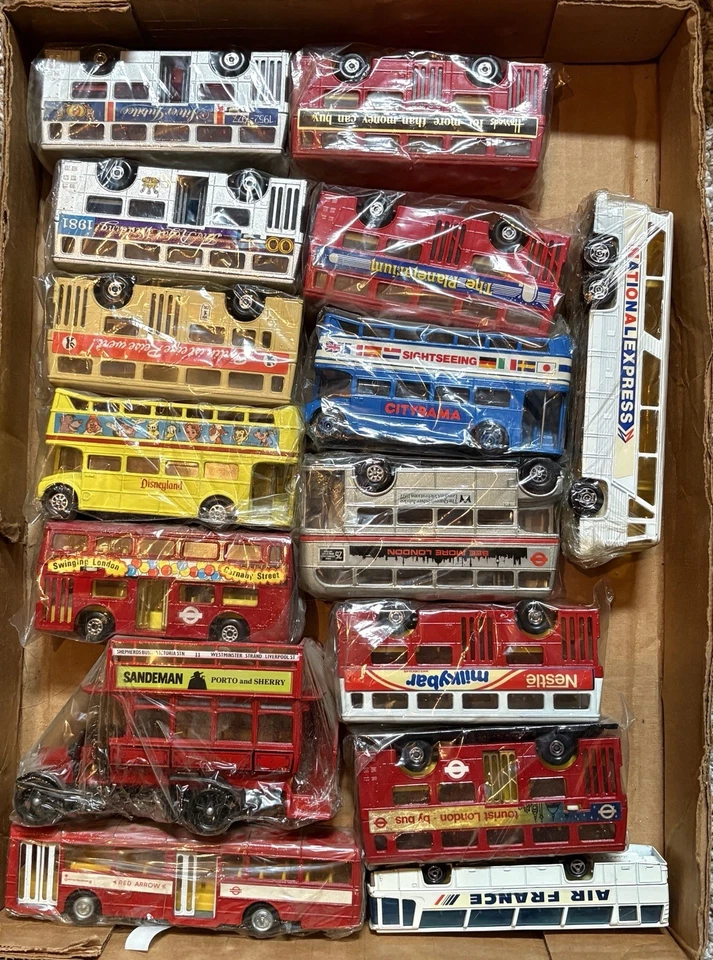Large Lot Of Busses. Corgi, Matchbox Super Kings, Days Gone, & Other - 22 total - Image 2 of 4