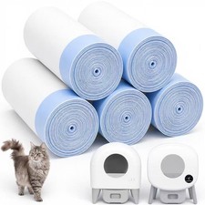 100 Count 26" x 11.8" Automatic Cat Litter Box 20 Pack of 5 , White