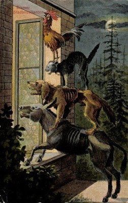 Postcard Hanseatic city of Bremen, the Bremen town musicians - 4976802