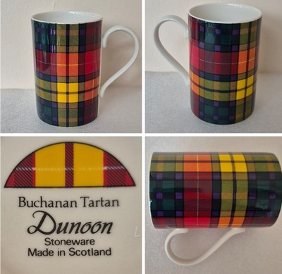 Dunoon Stoneware Buchanan Tartan 300ml Made in Scotland Becher