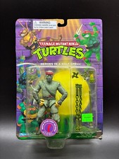 TMNT Movie Star Foot Soldier vintage Turtles figure MOC 1995 Purple Card Silver