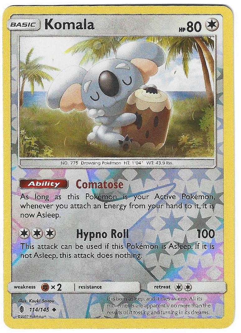 Komala 114/145 Reverse Holo Uncommon Guardians Rising Near Mint
